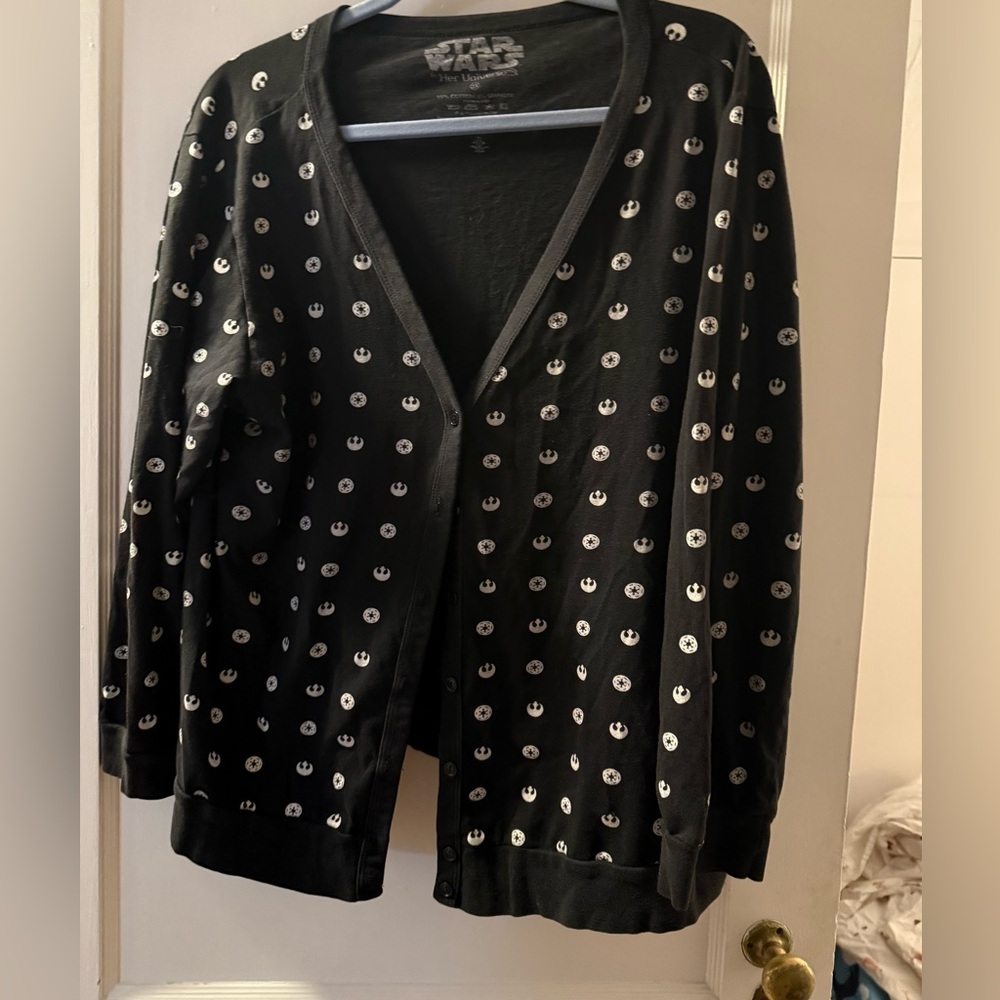 Cotton Star Wars Her Universe Cardigan - 3x - circa 2018
